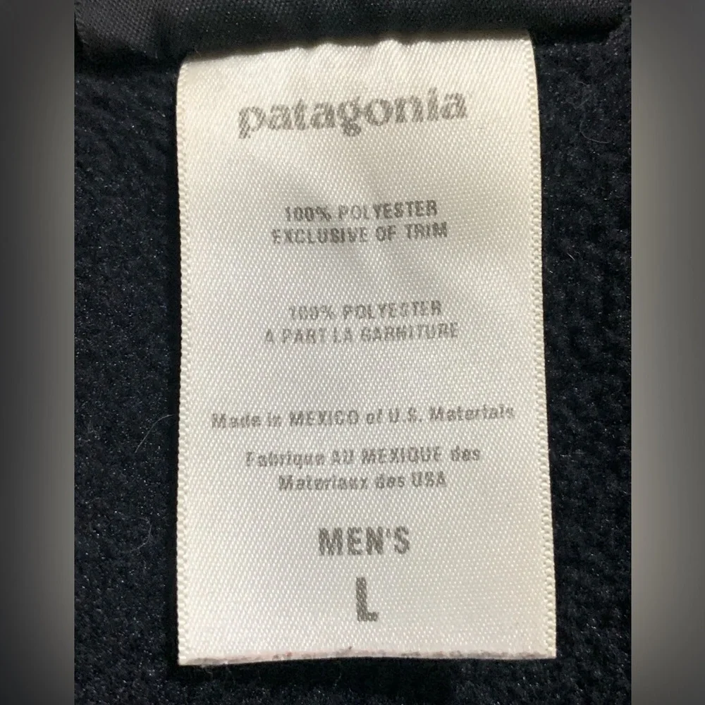 Patagonia Black synchilla Vest with Zipper Pockets